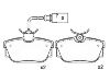 Pastillas de freno Brake Pad Set:7D0 698 451 F